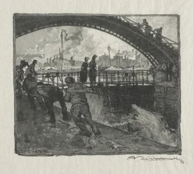 The Lock of the St. Martin Canal