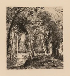 Auguste Lepère: Underwood, at La Rigonette (Vendée)