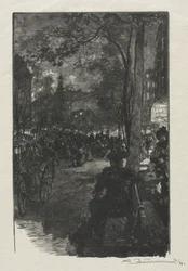 Boulevard Montmartre, Evening