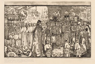 The Procession of the Feast of Corpus Christi in Nantes