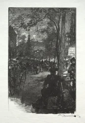 Montmartre Boulevard, Evening
