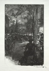 The Boulevard Montmartre, Evening