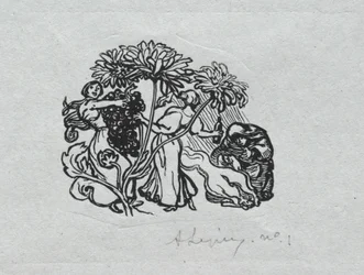 Paris Almanac, 1897: Tail-piece, Autumn, 1897.