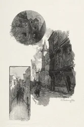 Rouen Illustré: Cour de LAlbane, Rue Saint Romain, Laubette Rue Armand - Carrel