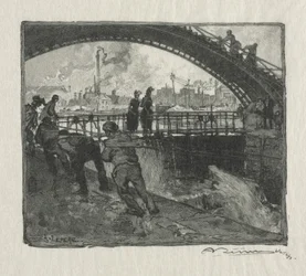 The Lock of the St. Martin Canal, 1890