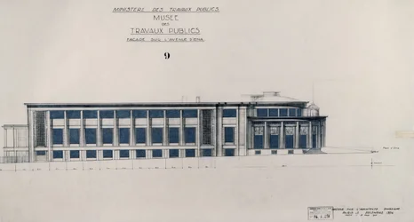 Project for the Musee des Travaux Publiques, Facade, Avenue d