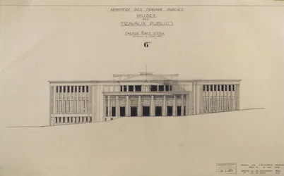 Project for the Musee des Travaux Publiques, Facade, Place d