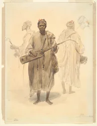 A Moorish Street Musician in Tangier