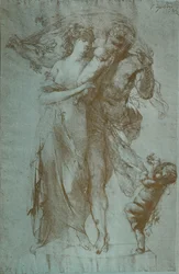 Pencil Drawing by Auguste Rodin