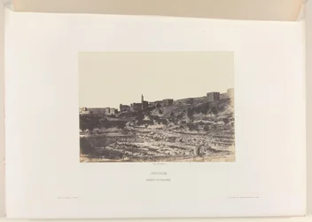 Basin of Birket-es-Soultan outside the old city wall of Jerusalem