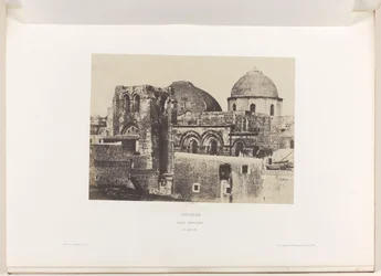 View of the Church of the Holy Sepulchre in Jerusalem