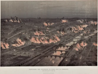 Commune of Paris Night of May 23 to 24 Fires in Paris
