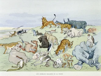 Les animaux malades de la peste - in 