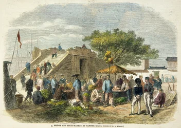Bridge and Fruit Market at Canton
