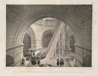 Inside view of the Cathedral and a ramp from: The Construction of the Saint Isaac