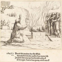 The Rival Sacrifices of Elijah and the Priests of Baal