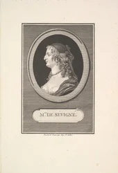 Portrait of Marie de Rabutin, Marquise de Sévigné