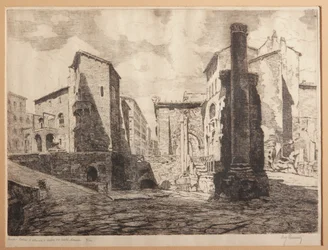 Rome, Porticus of Octaviae, and the Ruins of Marcellus