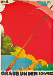 Poster Advertising Graubunden, Switzerland
