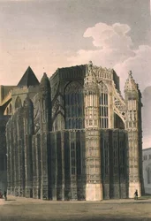 The Chapel of Henry VII showing Two Renovated Pinnacles, plate 4 from 