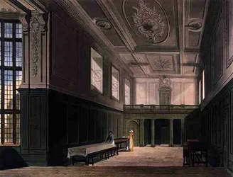 The Hall of Sidney College, Cambridge, from 