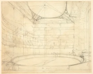 Study for Royal Circus, from Microcosm of London