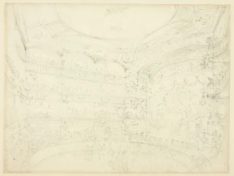 Study for Royal Circus, from Microcosm of London