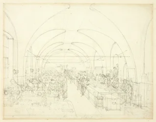 Study for Stamp Office (from Microcosm of London)