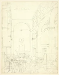 Study for Stock Exchange, from Microcosm of London