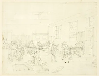 Study for The Mint, from Microcosm of London