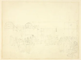 Study for Watch House, St. Mary Le Bone, from Microcosm of London