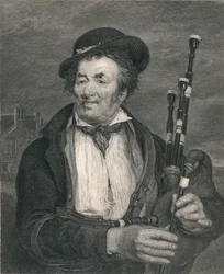 The Bag Piper, from a Picture by David Wilkie, R.A.
