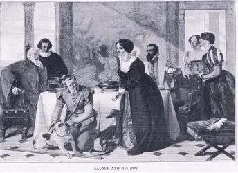 Launce and his dog, from The Magazine of Art 1893, Cassell and Company