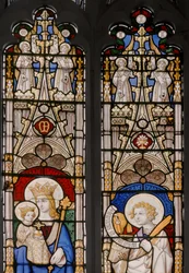 Apse Window with Virgin & Child and St. John the Evangelist (detail)