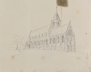 Sketch of a Gothic Church