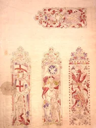 Stained glass window design for the Palace of Westminster