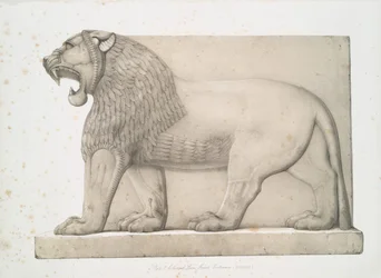 Colossal Lion from the Great Entrance at Nimroud [Calah], 1853