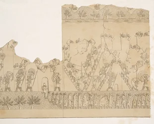 Siege and escalade of a city, from Monuments of Nineveh