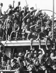 Embarkation of the Australian Naval and Military Expeditionary Force (AN&MEF) for New Guinea, 19 August 1914