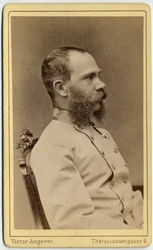 Portrait of Emperor Franz Joseph of Austria (1830-1916) and King of Hungary (1867-1916), of the House of Habsburg-Lorraine. Photograph from the Victor Angerer studio in Vienna.