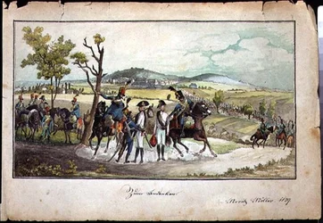 A Procession of Hapsburg Soldiers in a Landscape