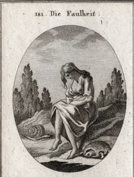 Allegory of Laziness. She