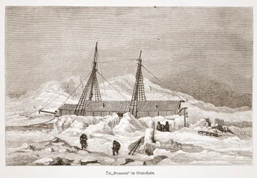 The Germania clad for winter, 1876