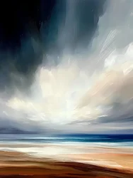 Coastal Serenity Abstract