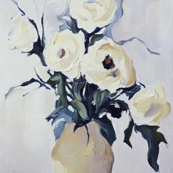 Creamy Floral Still Life