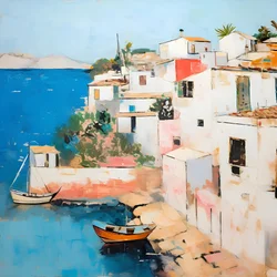 Mediterranean Coastal Village