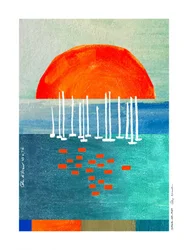 Abstract Sunset Seascape