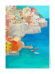 Colorful Coastal Village
