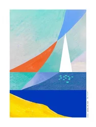Geometric Ocean Sailboat