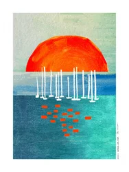 Orange Sun Sailboats